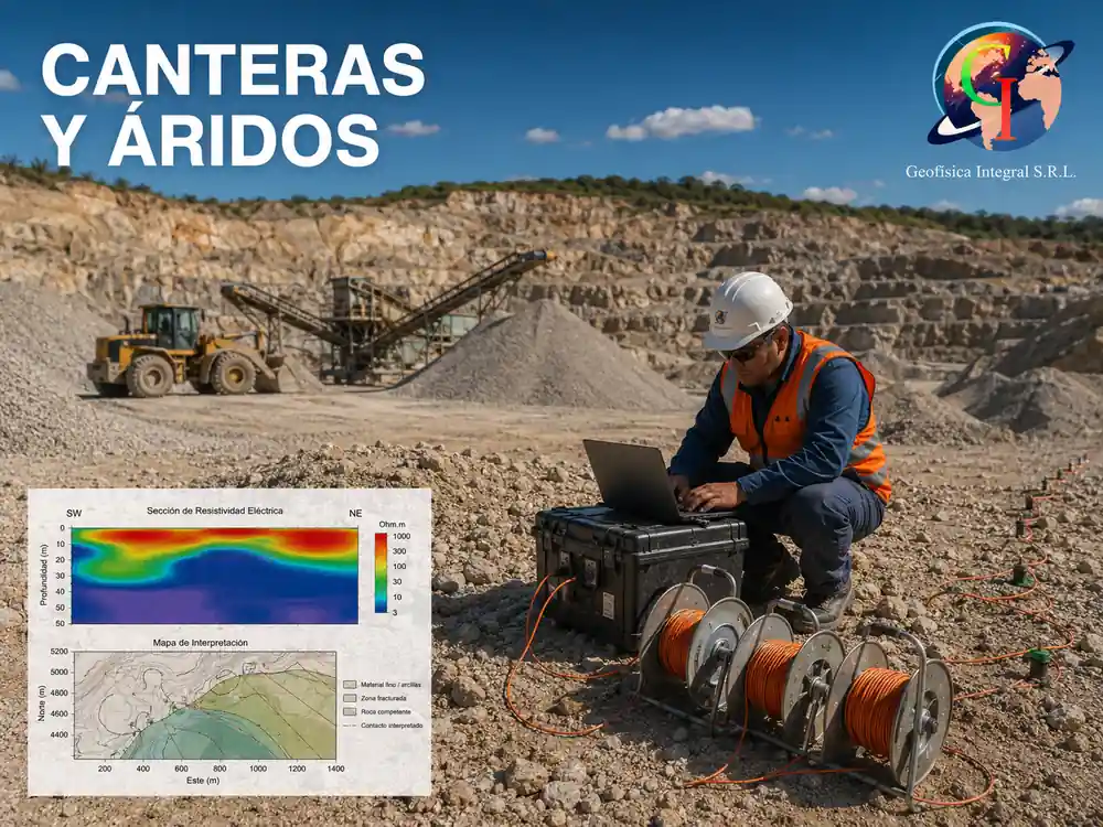 Aplicaciones geofísicas en canteras y áridos en Bolivia: evaluación de recursos
