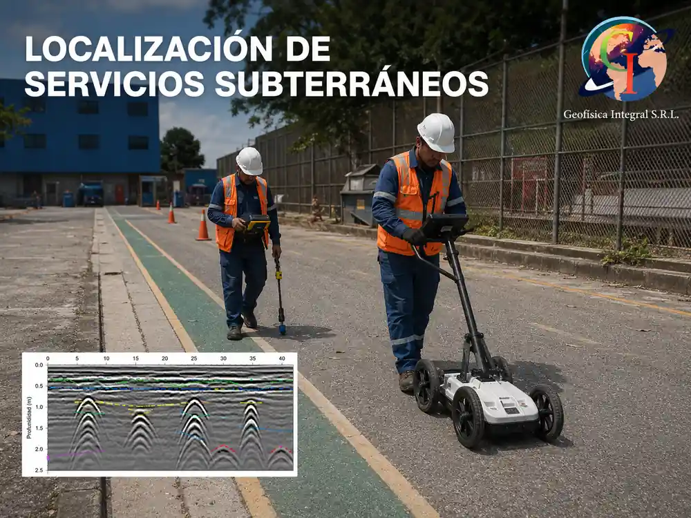 Localización de servicios subterráneos en Bolivia: detección de tuberías y cables
