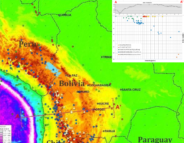 MAPA PRELIMINAR DE AMENAZA VOLCÁNICA DE BOLIVIA OSEA