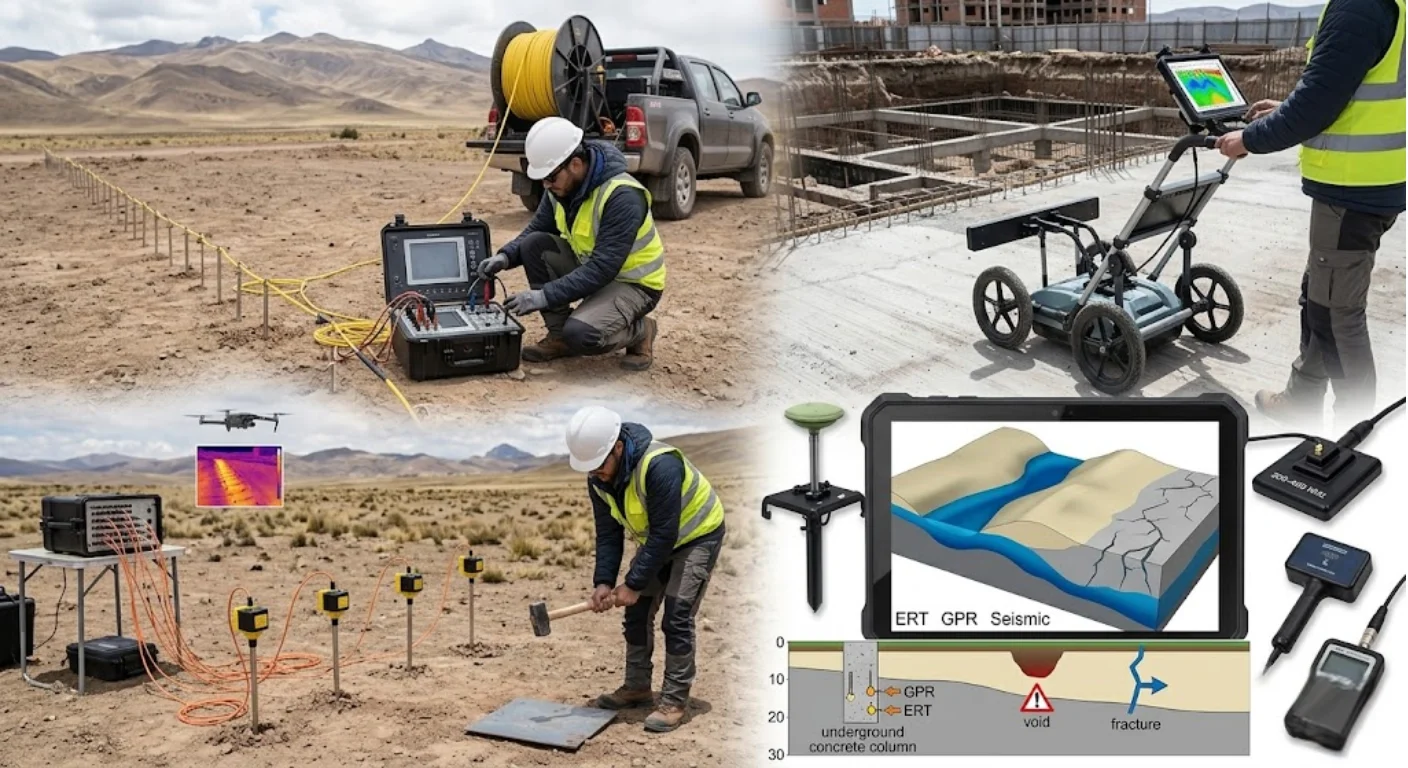 Guía de Equipos Geofísicos: Para la identificación de agua subterránea, análisis geotécnico y evaluación de estructuras de construcción.