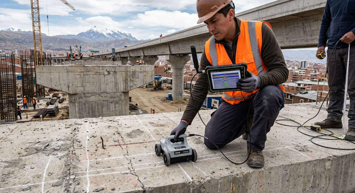 Caracterización Estructural y Detección de Patologías Internas en Concreto con Georradar (Tecnología GPR Zond)